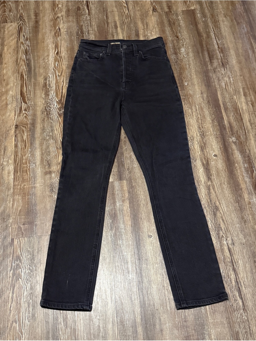 GRLFRND The Piper Jeans Women's 23 High Rise Stretch Slim Cropped Button Fly